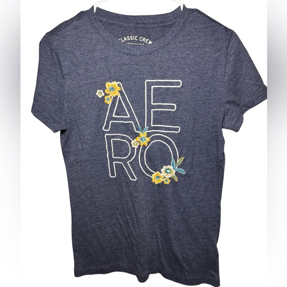 Aeropostale Bundle L | Graphic Floral Tee & California Bear Zip Hoodie